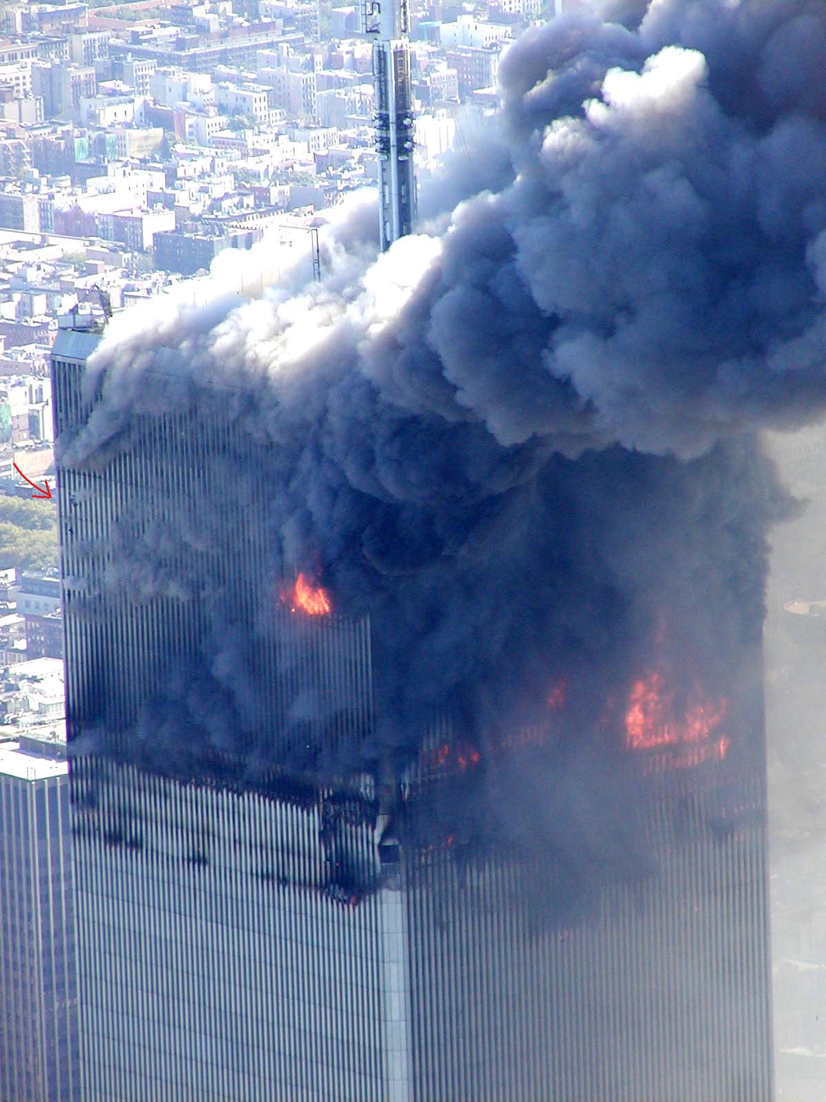 Contrast view showing fumes rising at standard 45 degree thermal angle versus anomalous horizontal ejection